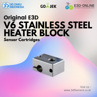 Original E3D V6 Stainless Steel Heater Block for Sensor Cartridges